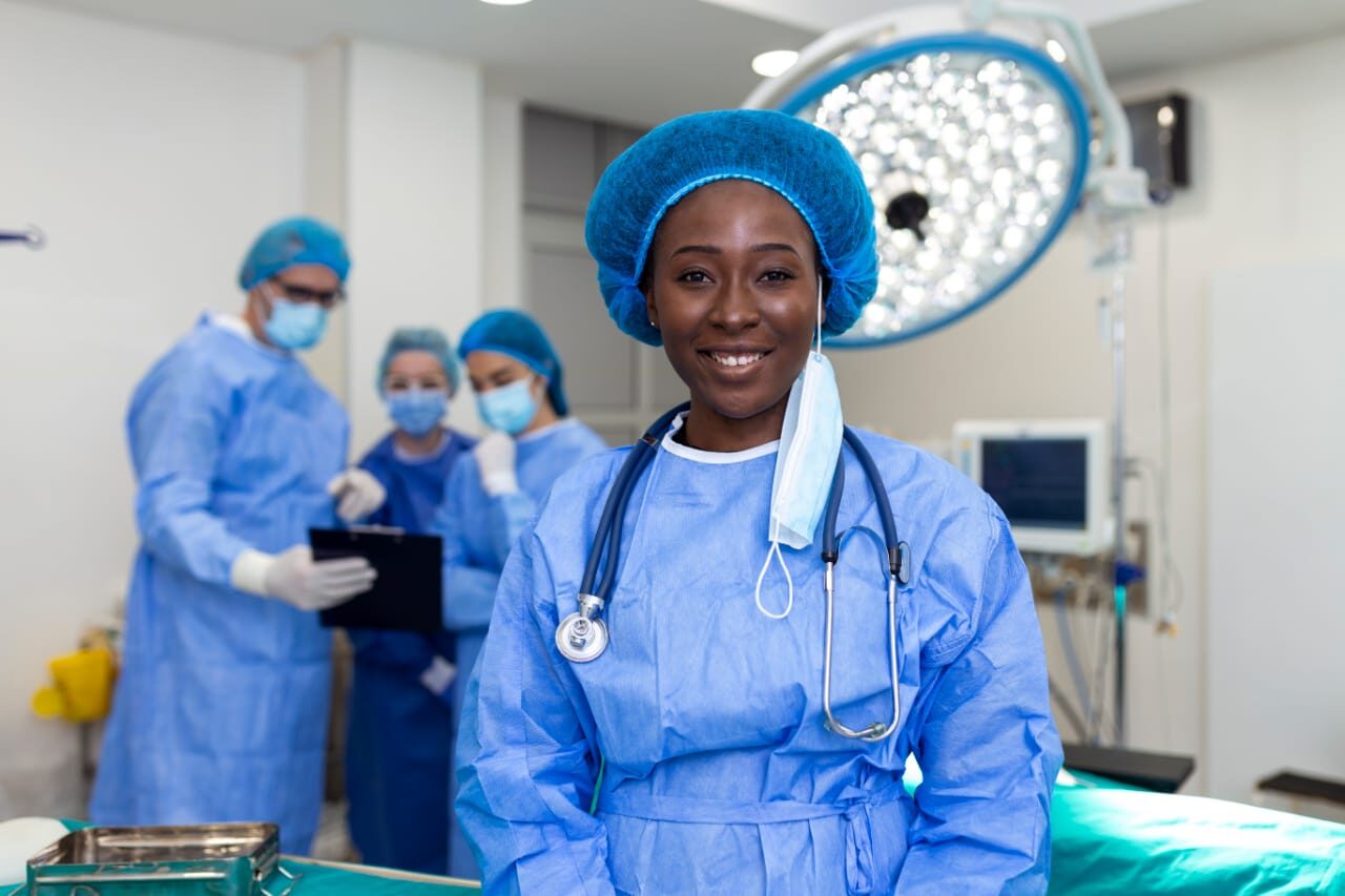 Doctor using Surgical equipment - Cameroon