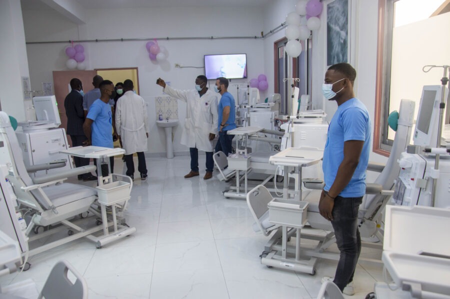 gima-bambot healthcare Ltd equipes hemodialysis center in general hospital douala